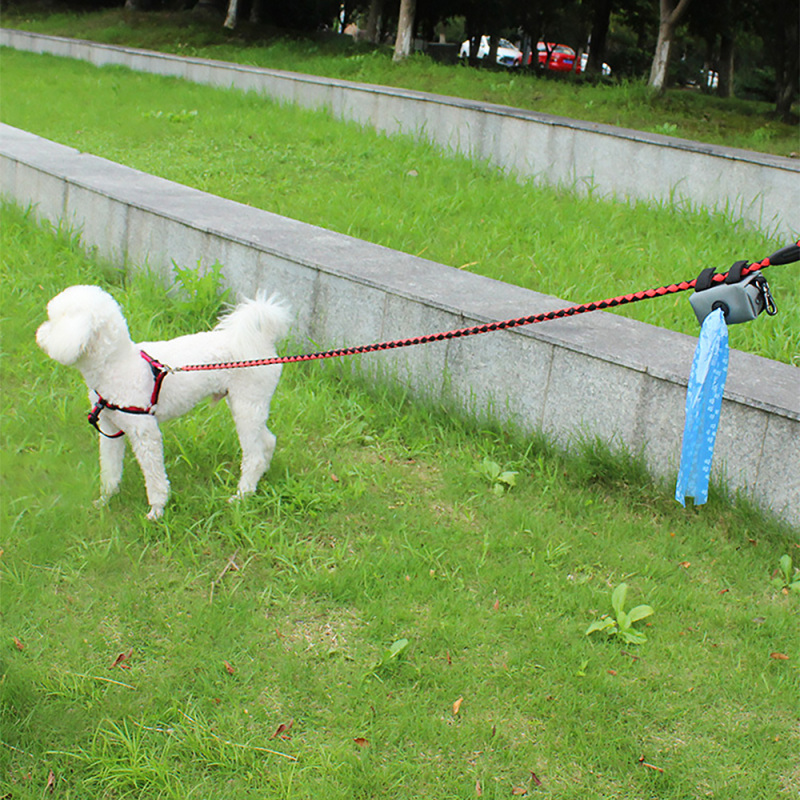 Portable Pet Waste Bag Dispenser Dog Poop Bag Holder with Zippered