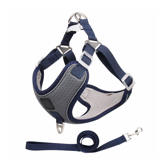 Adjustable Leash Set Soft Padded Lift Handle Escape Proof Dog Harness for Medium Large Dogs Training Hiking Walking Hunting