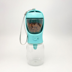 Wholesale Portable Dog Water Bottle Leak Proof Lock Travel Pet Dispenser with Detachable Food Container