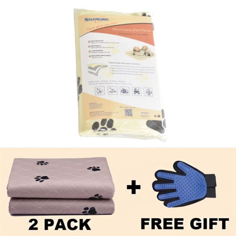 Hot Sell Pee Toilet Dog Training Pad For Dogs Mat+pet massage glove