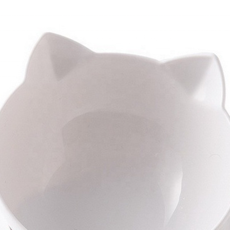 Tilted Adjustable Cat protection neck bowl Elevated Raised Cat Dog Bowl
