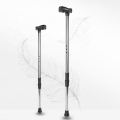 Adjustable Walking Stick - Lightweight Offset Cane with Ergonomic Handle - Ideal Daily Living Aid for Limited Mobility