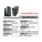 165-21 Gaming case office case with left acrylic plate on 165 mini case series
