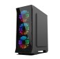 Desktop computer case side through RGB water cooling game support M-ATX mini small chassis
