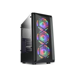 Magnetic front Gaming pc case computer atx case with rgb fan