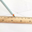 15cm Wooden ruler with custom print