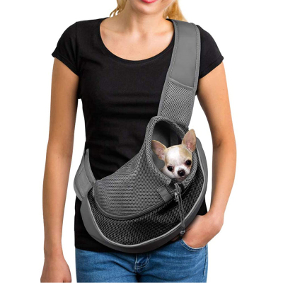 Dog go out carry bag Breathable Mesh Pet Single shoulder bag Carrier Travel Safe Sling Pet Bag Carrier for Dogs Cats