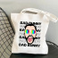 Custom Bad Bunny  Printed Tote Bag Gift Craft canvas Shopping bag Reusable canvas Hot Stamping portable Tote bags