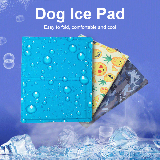 Pet Cool Mat Bed Pet Cold Gel Pad Heat Relief Summer Soft Dog Cooling Mat Cool Down Pet Ice Pad Mattress Cat Cushion