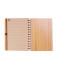 Environmental custom recycled bamboo cover notebook