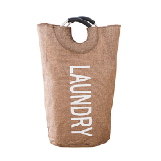 Foldable Canvas Bathroom Cloth Storage Washing Box Laundry Hamper Laundry Basket bags with Handles