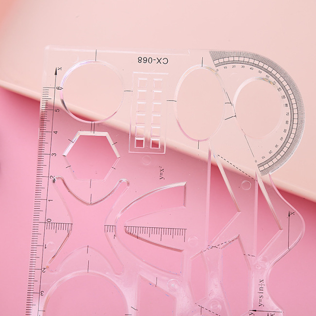high precision PC PVC PET PP ABS  plastic template sheet plastic drawing  ophthalmic ruler