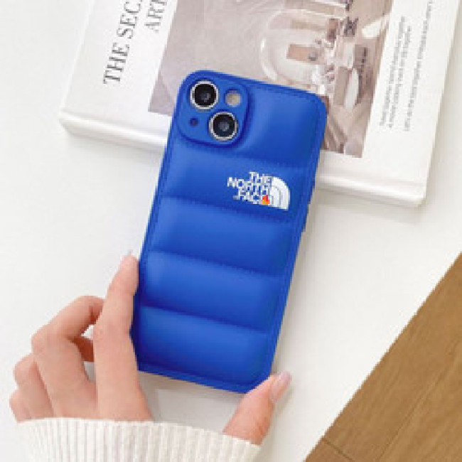 3D Cotton TPU Down Jacket North Face Puffer Phone Case For iPhone 14 13 12 Pro 11 Promax XS ShockProof Protect Phone Cases