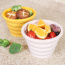 Reusable Silicon Folding Bowl Bpa Free Kitchen Lonchera Collapsable Silicone Storage Food Containers Kids Bento Lunch Box
