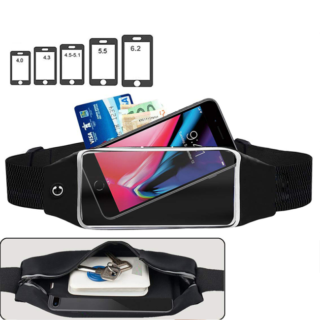 Running Waist Phone Bags Gym Fitness Packs Outdoors Sports Pouch Jogging Belt Mobile Phone Cases For iPhone