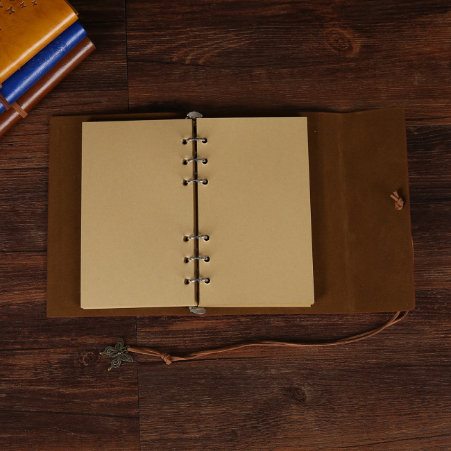 Vintage Genuine A6 A7 Leather Notebook