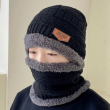 Kid Black set:hat + scarf
