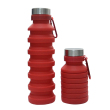 Orange Collapsible Silicone  Water Bottle