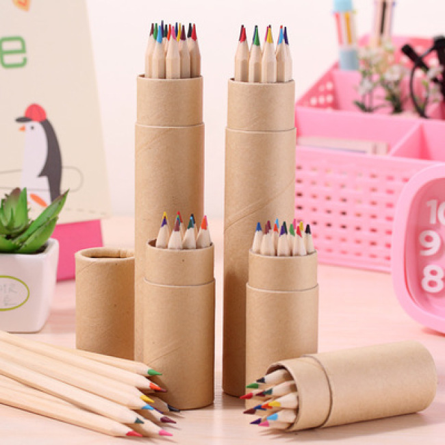 12pcs Color Pencil Set 12pcs color pencil in paper tube 6pcs color pencil set