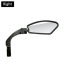 Bike Rear View Mirror Bike Cycling Clear Wide Range Back Sight Rearview Reflector Adjustable Handlebar Left Right Mirrors Black