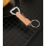 portable muti-functional metal wine opener beer bottle opener key ring with wooden handle