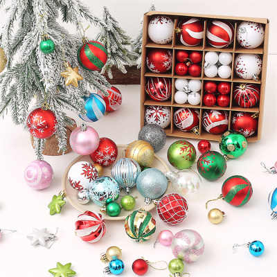 colorful cheap Sublimation christmas decoration Christmas ornaments ball and heat transfer pendant for party