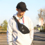2022 Ultra Light Personalized custom Print design Canvas fashionable cross body belt fanny pack waist bags for men Hip Bag