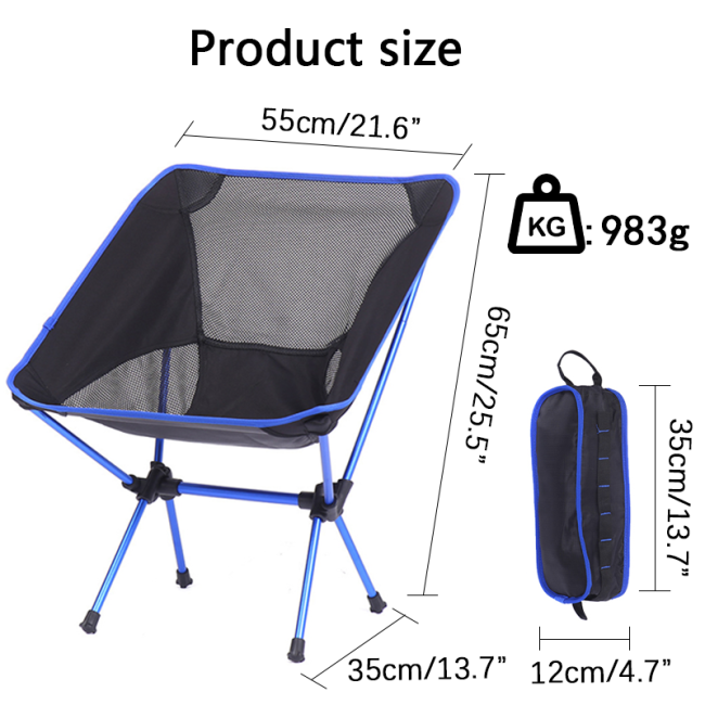 Oversized Large Folding Moon Chair Camping Foldable Chair Aluminum Chair Outdoor