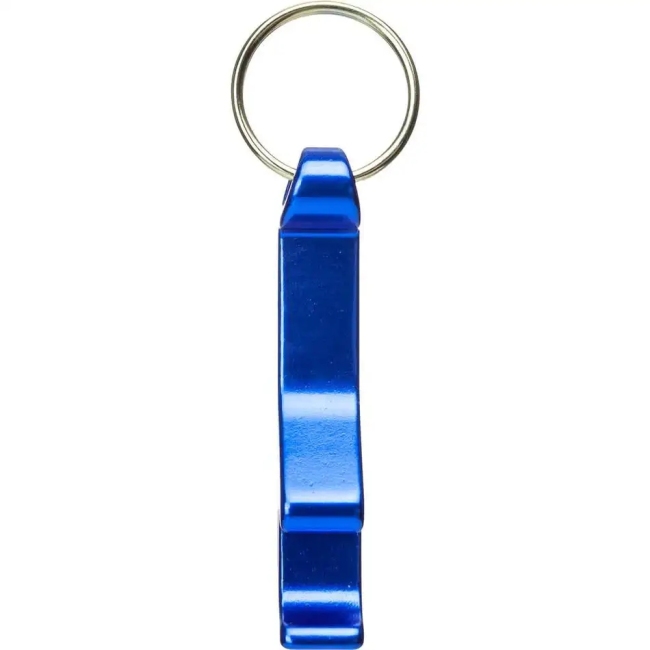 Custom logo printed aluminum bottle opener keychain