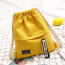 Custom Logo Fashionable Canvas Cotton Drawstring Backpack Bag with Outside Zipper Pocket