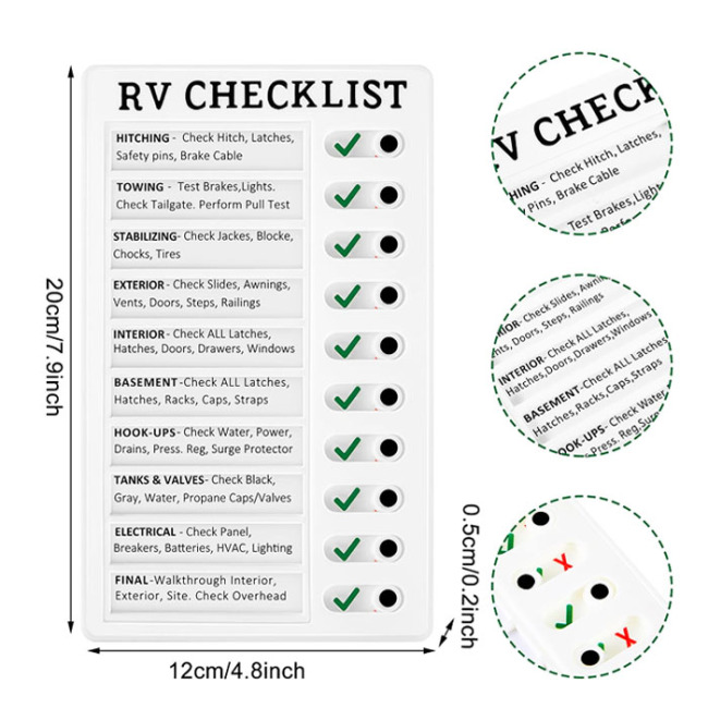 Plastic Board Checklist Note Pad Memo