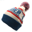 Hot Selling Custom Unisex Jacquard Knitted Toques Pom Pom Winter Knit Beanie Hat