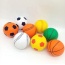 Cute customized logo foam toy round shape pu foam basket football anti stress ball