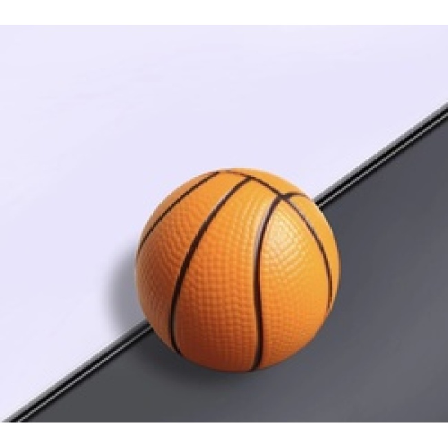 Cute customized logo foam toy round shape pu foam basket football anti stress ball