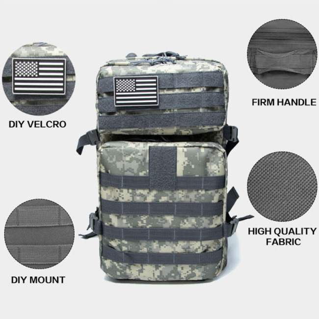 45L Multiple Color Selection Custom logo nylon Tactical Backpack