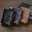 Baellerry D9155 men's short multi-card vertical zipper buckle coin purse multifunctional short wallet