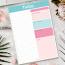 Personalised Memo Pad Sticky Daily Tear Off To Do List Planner