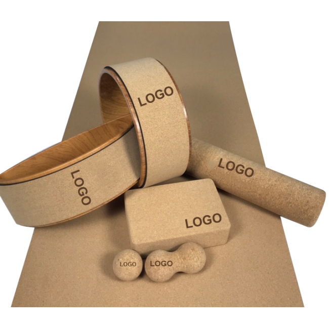 Yoga mat Set high quality eco friendly anti slip Cork tpe/rubber Yoga mats with high service