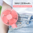 Mini  Portable Handfan Cool Small Usb Rechargeable Desk Fan With Built-in Battery