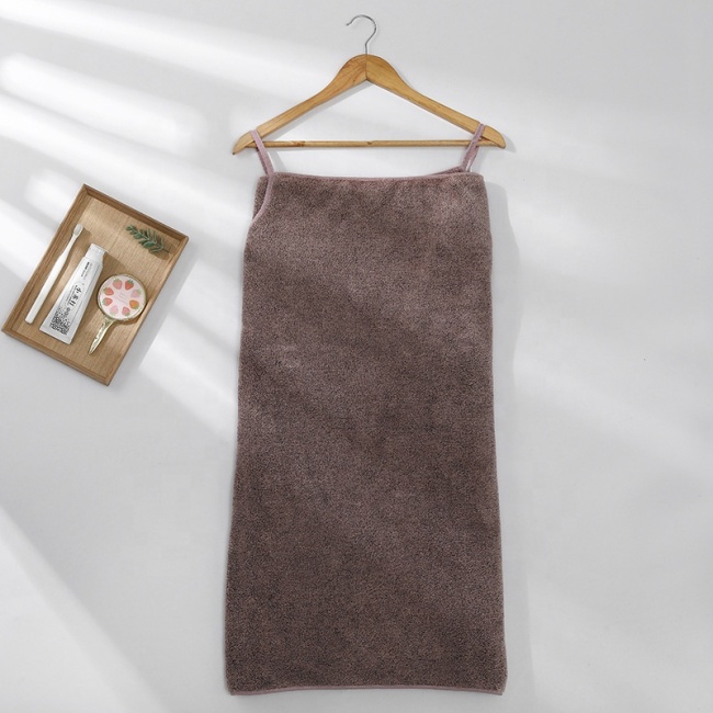 Wearable Microfiber Bathrobe Woman Shower Female Soft Bath Towel for Adults for Bath and Sauna Towels Bathroom