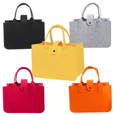 Eco-friendly Felt Fabrics tote handbag Reusable Grocery Shopping Bag for Shopping Gift Beach Travel