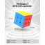 Educational Toys 3x3x3 Magic Cube Sticker) ,3d Magic Cube, 3x3 Magic Puzzle Cube (carbon Fiber in Bags Unisex ABS