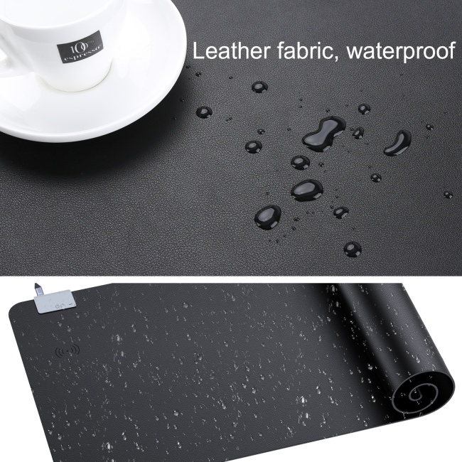 Multi-functional Heated Warm Writing Mouse Pad Wireless Charger Qi Wireless Charging Desk Notebook Keyboard Pads