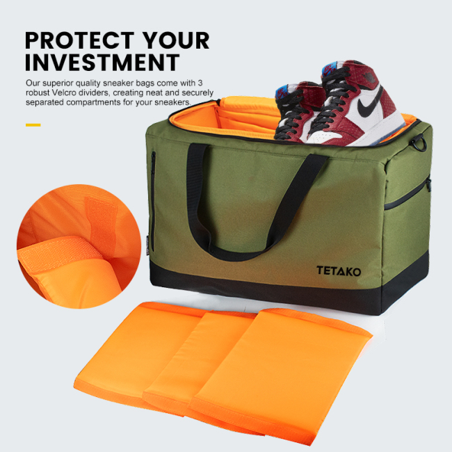 Custom Men Tote Portable Waterproof Duffel Bag Sport Travel Fitness Gym Sneaker Bag