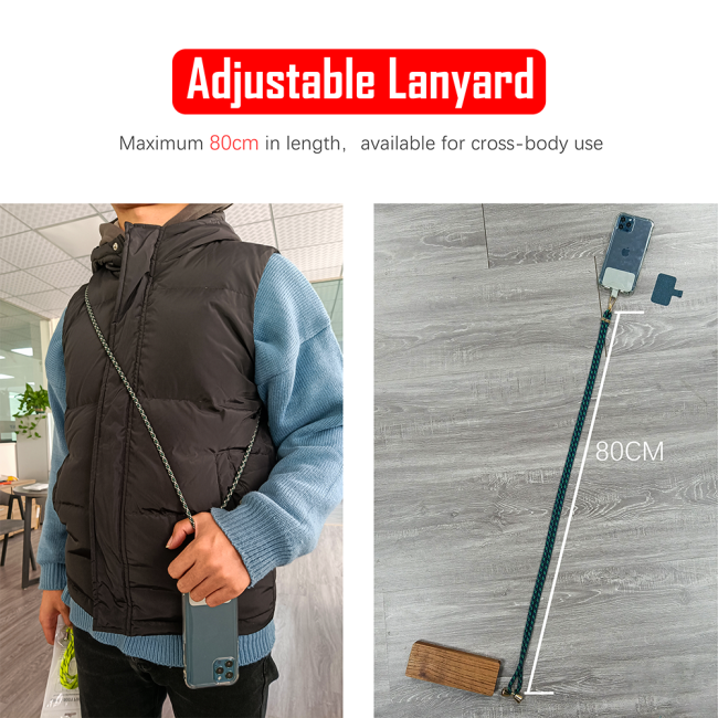 Mobile Phone Accessories Universal Crossbody Necklace Strap Patch Tab Lasso Tether Cell Mobile Smartphone Phone Case Lanyard