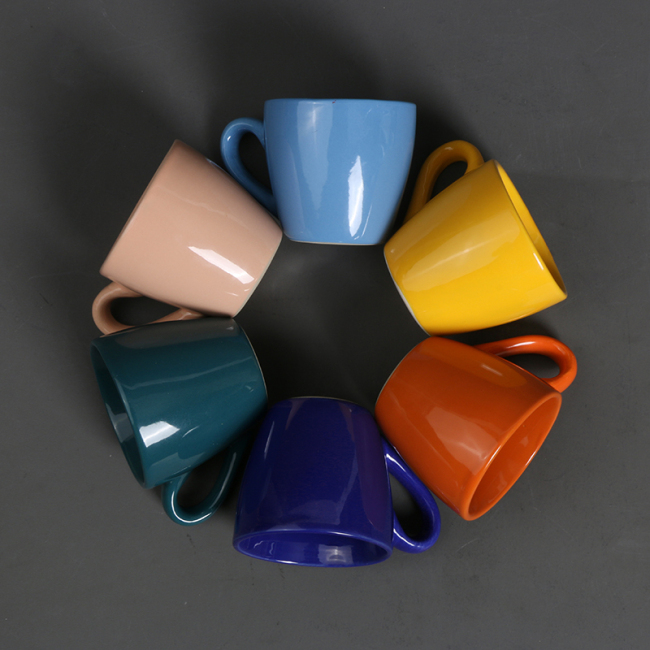 Customized Color Multicolored Logo Porcelain Mini Coffee Cups With Saucer Ceramic Coffee Cup And Saucers