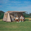 Hot Sale Outdoor glamping camping two bedroom one living room travel family tent  automatical