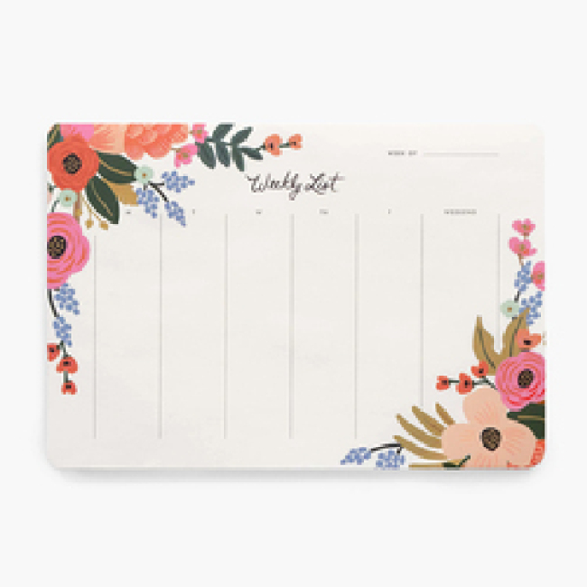 Weekly Desk Planner Magnetic Memo Notes Pad