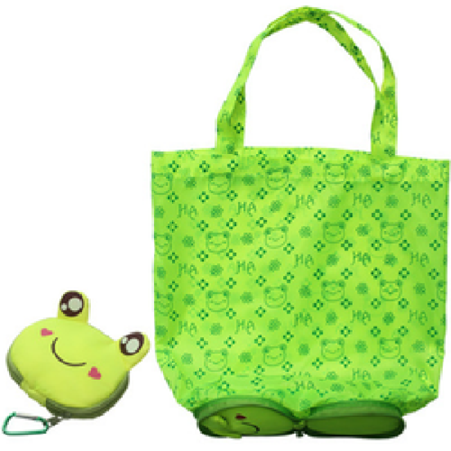 Cute Cartoon Animal Zipper Washable Reusable Foldable Grocery Shopping Bag Grocery Shopping Tote Bags