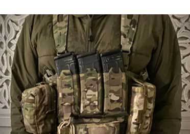 Blue Force Gear triple can mount quick draw M4 magazine bag